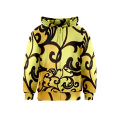 Texture Pattern Beautiful Bright Kids  Zipper Hoodie