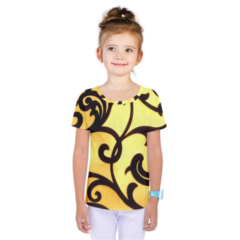 Texture Pattern Beautiful Bright Kids  One Piece Tee by Nexatart