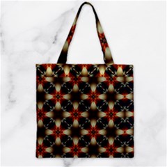 Kaleidoscope Image Background Zipper Grocery Tote Bag by Nexatart