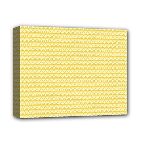 Pattern Yellow Heart Heart Pattern Deluxe Canvas 14  x 11 