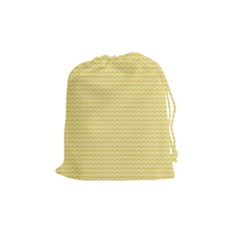 Pattern Yellow Heart Heart Pattern Drawstring Pouches (Medium) 