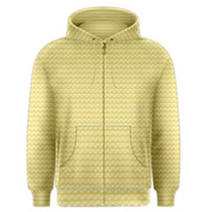 Pattern Yellow Heart Heart Pattern Men s Zipper Hoodie