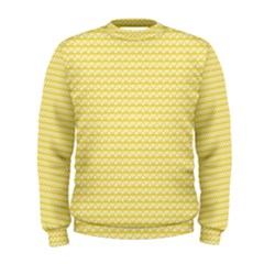 Pattern Yellow Heart Heart Pattern Men s Sweatshirt