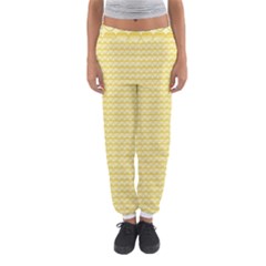 Pattern Yellow Heart Heart Pattern Women s Jogger Sweatpants