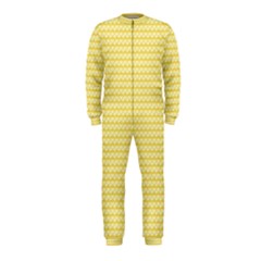 Pattern Yellow Heart Heart Pattern OnePiece Jumpsuit (Kids)