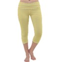 Pattern Yellow Heart Heart Pattern Capri Yoga Leggings View1