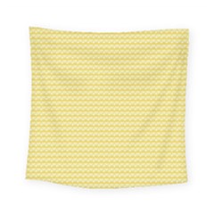 Pattern Yellow Heart Heart Pattern Square Tapestry (Small)