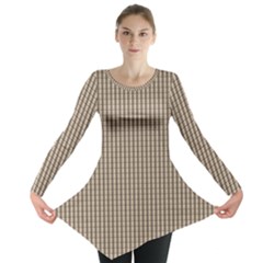 Pattern Background Stripes Karos Long Sleeve Tunic  by Nexatart