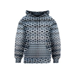 Texture Pattern Metal Kids  Zipper Hoodie by Nexatart