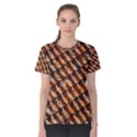 Dirty Pattern Roof Texture Women s Cotton Tee View1