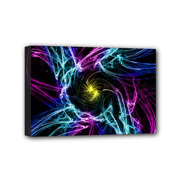 Abstract Art Color Design Lines Mini Canvas 6  x 4 