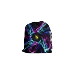 Abstract Art Color Design Lines Drawstring Pouches (xs)  by Nexatart