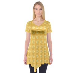 Pattern Background Texture Short Sleeve Tunic  by Nexatart