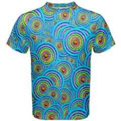 Digital Art Circle About Colorful Men s Cotton Tee by Nexatart