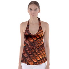 Fractal Mathematics Frax Babydoll Tankini Top by Nexatart