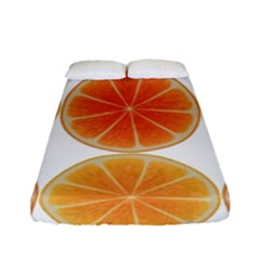 Orange Discs Orange Slices Fruit Fitted Sheet (full/ Double Size) by Nexatart