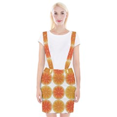 Orange Discs Orange Slices Fruit Braces Suspender Skirt by Nexatart