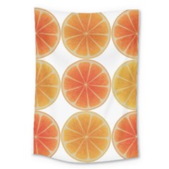 Orange Discs Orange Slices Fruit Large Tapestry by Nexatart