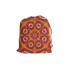 Dark Red Abstract Drawstring Pouches (medium)  by linceazul