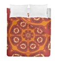 Dark Red Abstract Duvet Cover Double Side (Full/ Double Size) View1