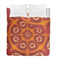 Dark Red Abstract Duvet Cover Double Side (Full/ Double Size) View2