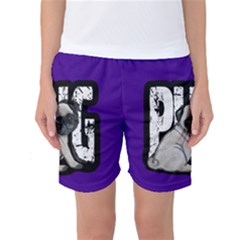 Pug Women s Basketball Shorts by Valentinaart