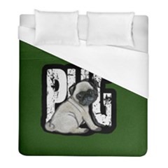 Pug Duvet Cover (full/ Double Size) by Valentinaart