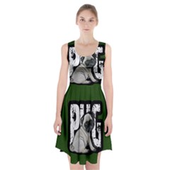 Pug Racerback Midi Dress by Valentinaart