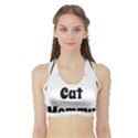 Love My Cat Mommy Sports Bra with Border View1