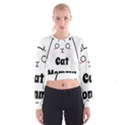 Love My Cat Mommy Cropped Sweatshirt View1