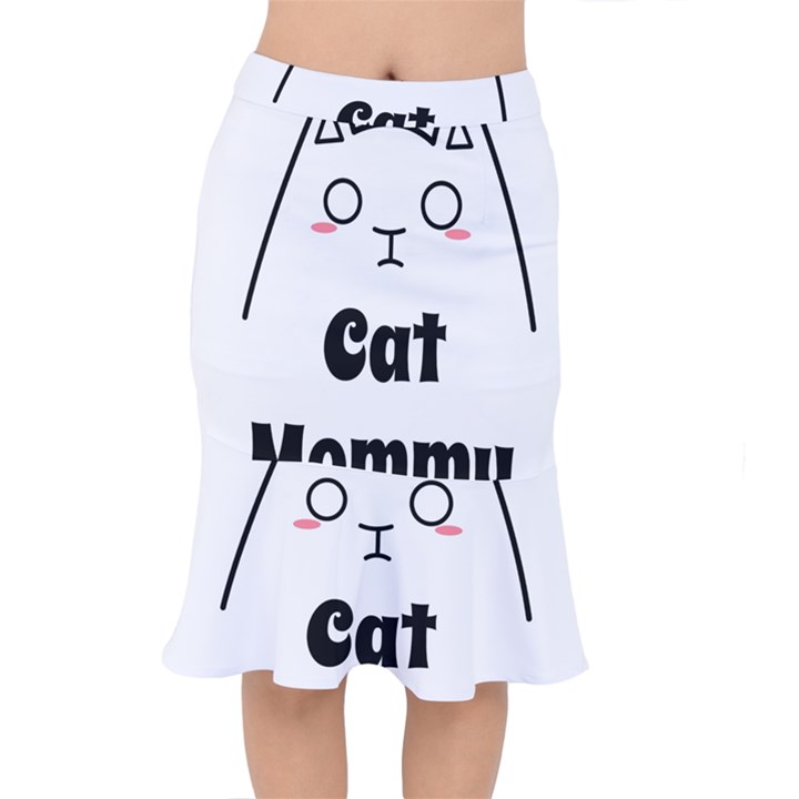 Love My Cat Mommy Mermaid Skirt