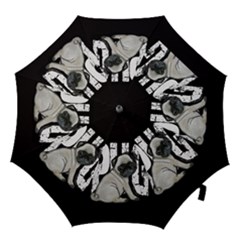 Pug Hook Handle Umbrellas (medium) by Valentinaart