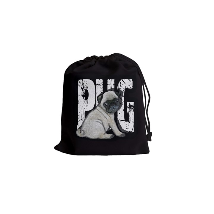 Pug Drawstring Pouches (Small) 