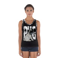 Pug Women s Sport Tank Top  by Valentinaart