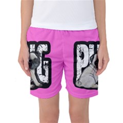 Pug Women s Basketball Shorts by Valentinaart