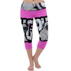 Pug Capri Yoga Leggings by Valentinaart