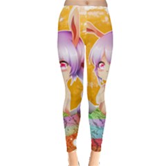 Easter Bunny Girl Leggings  by Catifornia