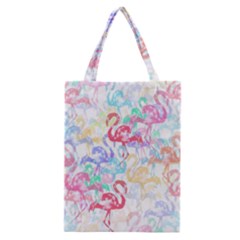 Flamingo Pattern Classic Tote Bag by Valentinaart