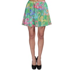 Flamingo Pattern Skater Skirt by Valentinaart