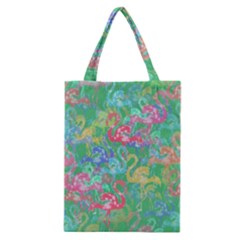 Flamingo Pattern Classic Tote Bag by Valentinaart