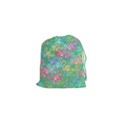 Flamingo Pattern Drawstring Pouches (xs)  by Valentinaart