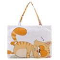 Even Cat Hates Monday Medium Zipper Tote Bag View1