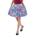 Flamingo pattern A-Line Pocket Skirt View1