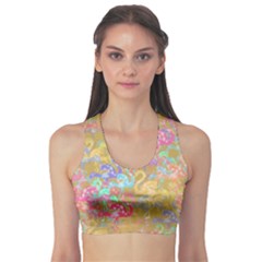 Flamingo Pattern Sports Bra