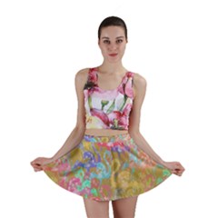 Flamingo Pattern Mini Skirt by Valentinaart