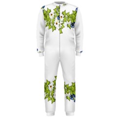 Birthday Card Flowers Daisies Ivy Onepiece Jumpsuit (men)  by Nexatart