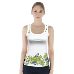 Birthday Card Flowers Daisies Ivy Racer Back Sports Top by Nexatart