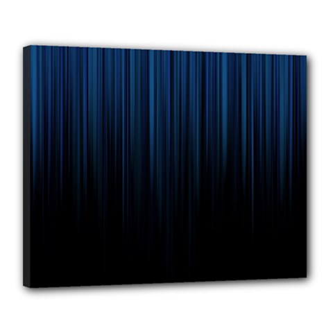 Black Blue Line Vertical Space Sky Canvas 20  X 16  by Mariart