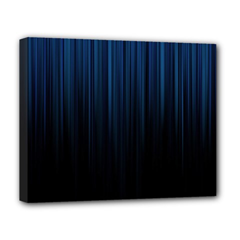 Black Blue Line Vertical Space Sky Deluxe Canvas 20  X 16  