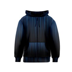 Black Blue Line Vertical Space Sky Kids  Zipper Hoodie by Mariart